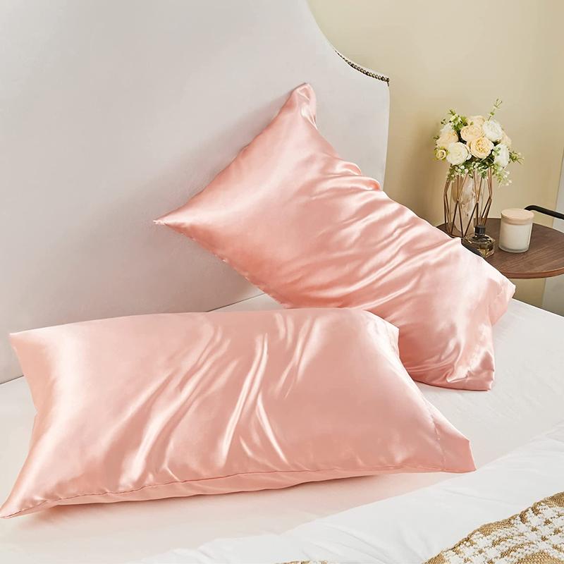 New 2pcs Nordic Pure Emulation - Satin Pillowcase Silk recension och pris