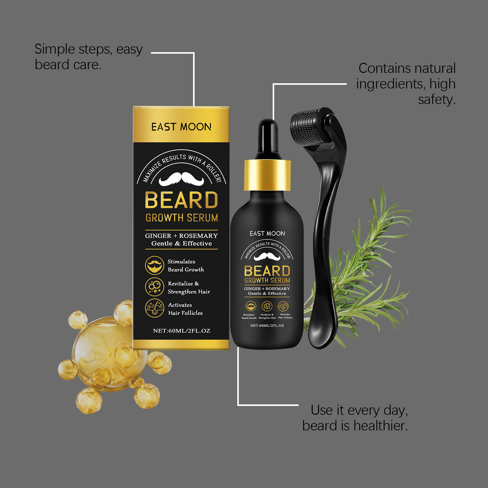 Beard Care Essential Oil Deep  - Hair Care Hair Serum recension och pris
