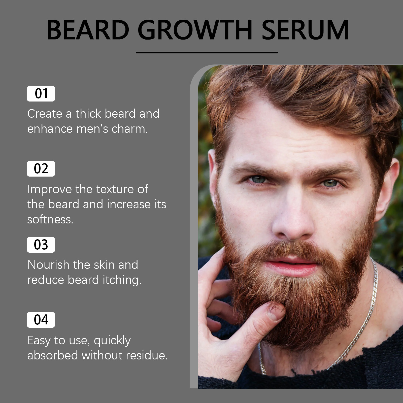 Beard Care Essential Oil Deep  - Hair Care Hair Serum recension och pris